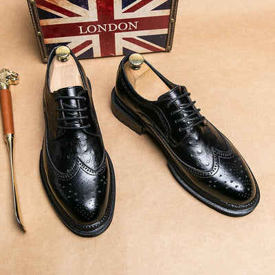 Men's Business Formal Leather Shoes British Style - SALE LIKE LUXURY