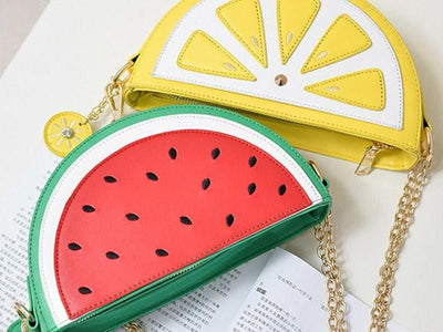 AMAZING BAG summer new female bag PU leather women bag cute fruit handbag - SALE LIKE LUXURY