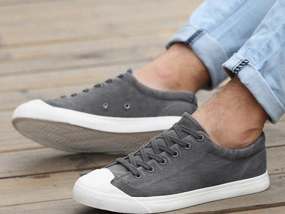 men's black canvas shoes