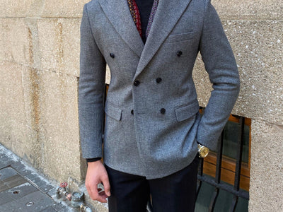 Woolen Warm Double Breasted Suit - SALE LIKE LUXURY