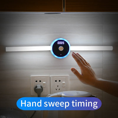 Smart Cabinet Light Clock Timing Sensor Light Removable LED Wardrobe - SALE LIKE LUXURY