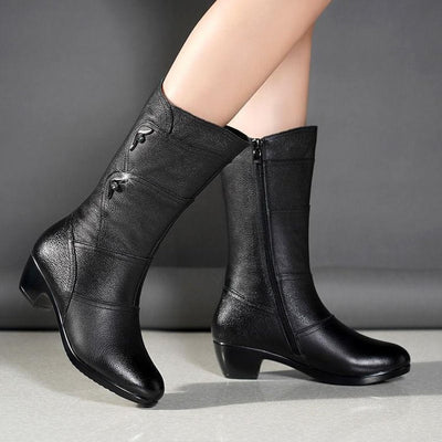 black vintage boots for women