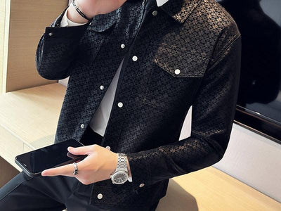 Men's Lapel Short Multi Pocket Jacket - SALE LIKE LUXURY